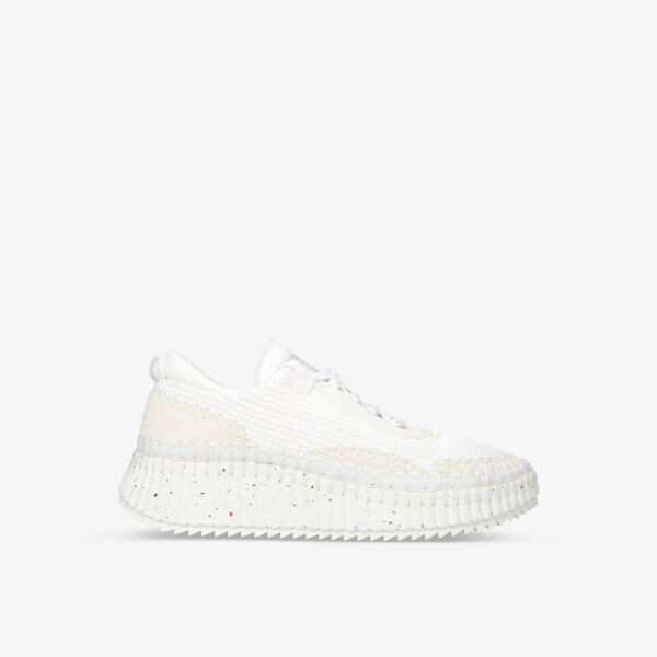 Кроссовки Nama из замши и переработанной сетки с вышивкой Chloe, белый
Кроссовки Nama из замши и переработанной сетки с вышивкой Chloe, белый