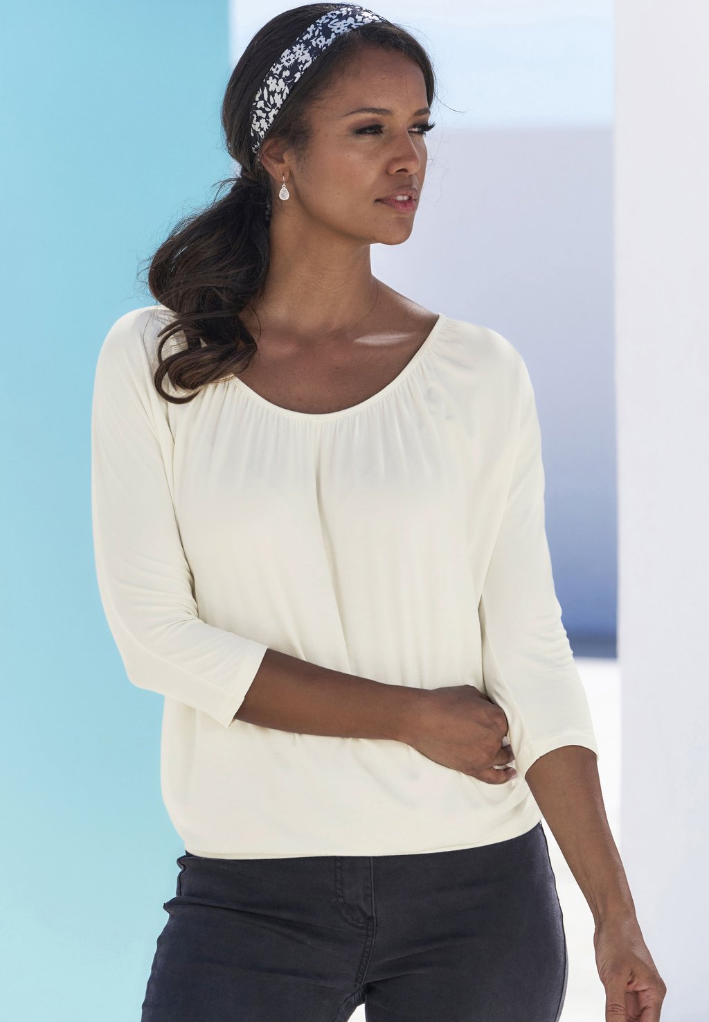 Футболка с длинным рукавом 3/4 ARM LASCANA, бежевый
Футболка с длинным рукавом 3/4 ARM LASCANA, бежевый