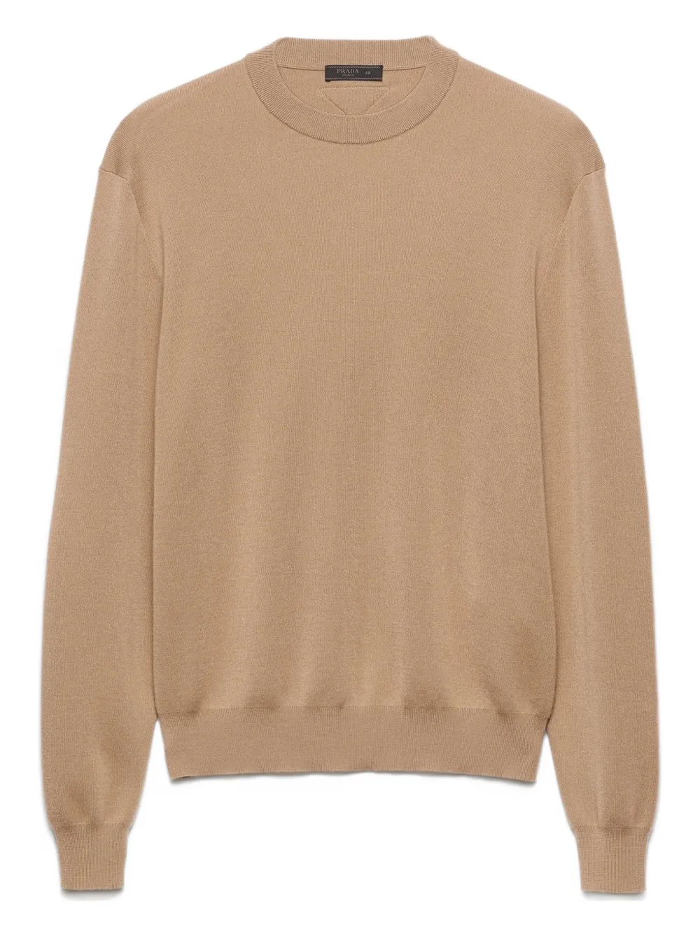 Кашемировый свитер с логотипом Prada, коричневый
Кашемировый свитер с логотипом Prada, коричневый