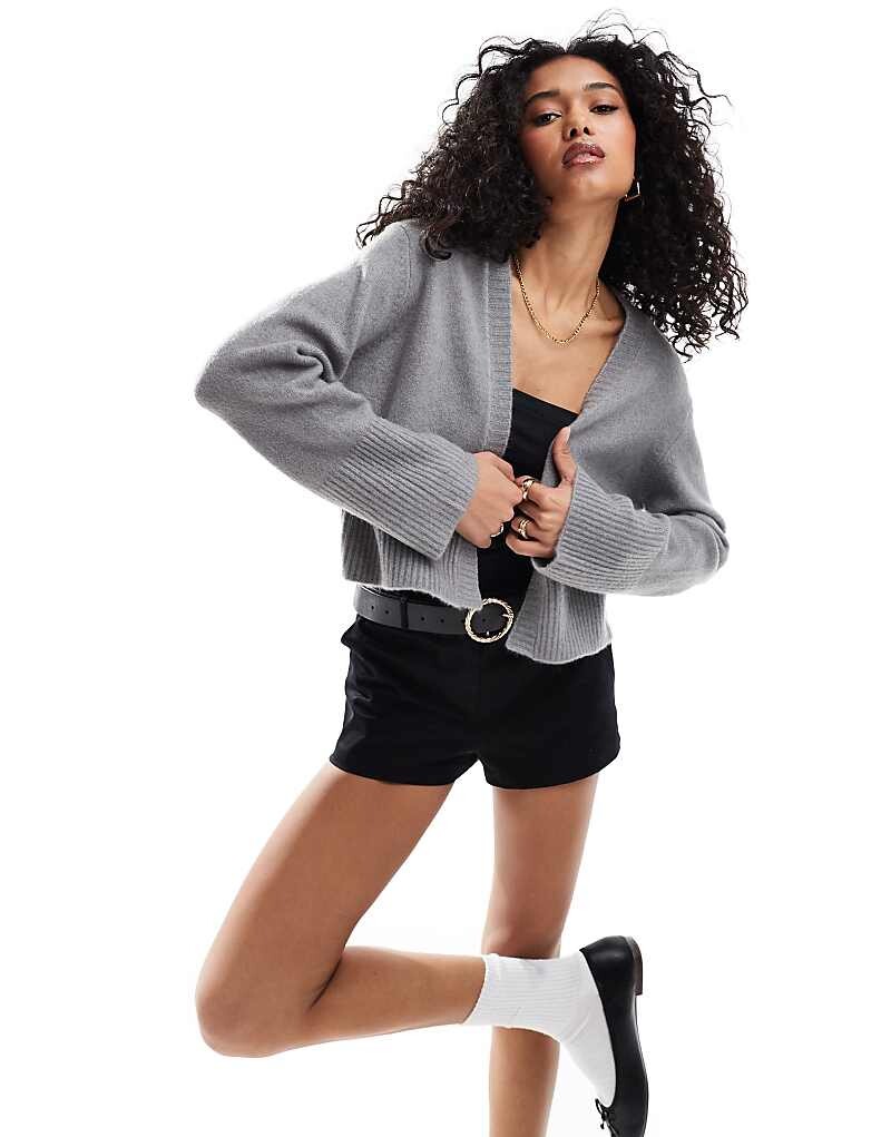 Серый кардиган с краями ASOS DESIGN
Серый кардиган с краями ASOS DESIGN