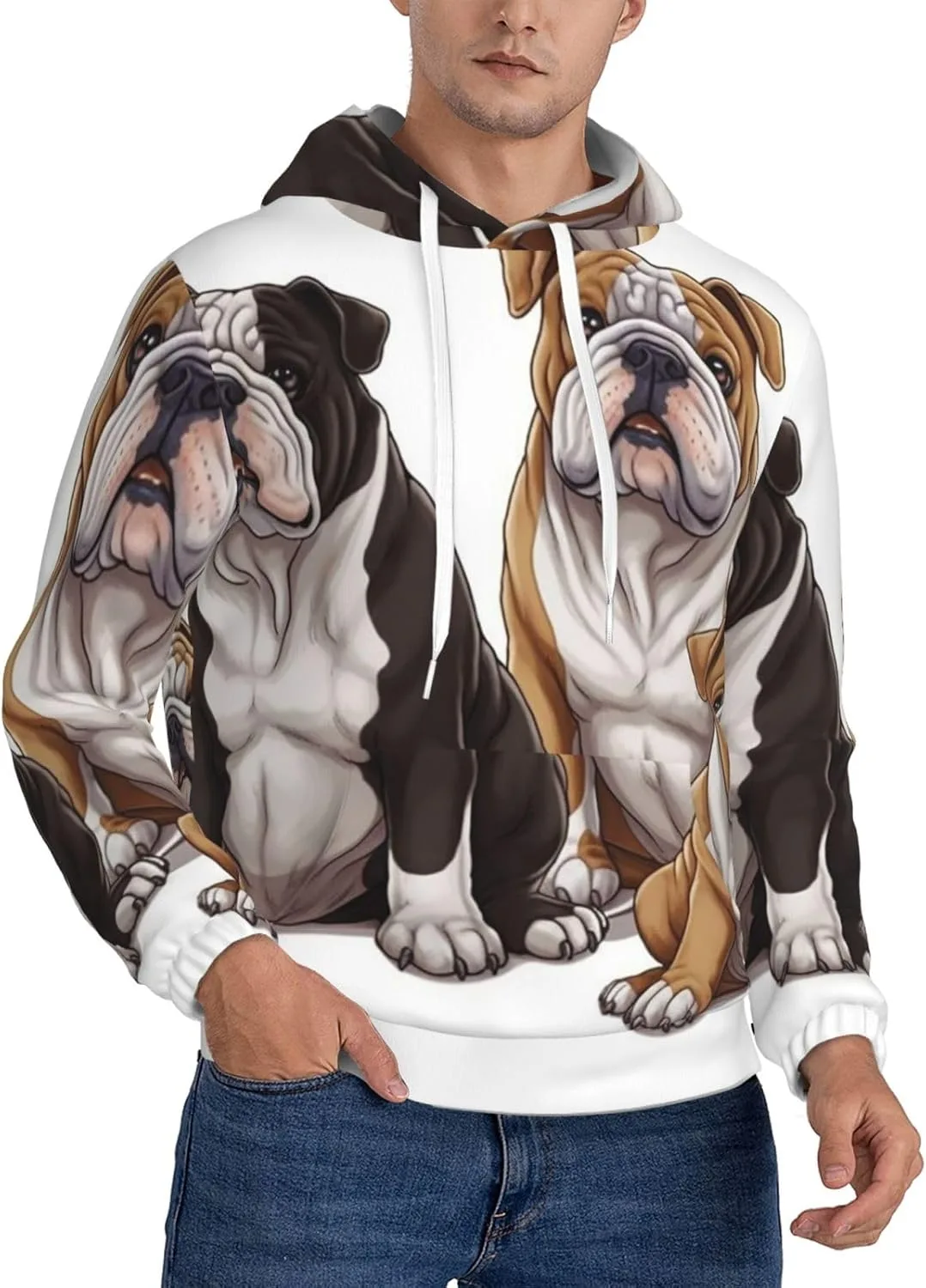 Толстовка с капюшоном из флиса с английским бульдогом KKLWEGU
Толстовка с капюшоном из флиса с английским бульдогом KKLWEGU