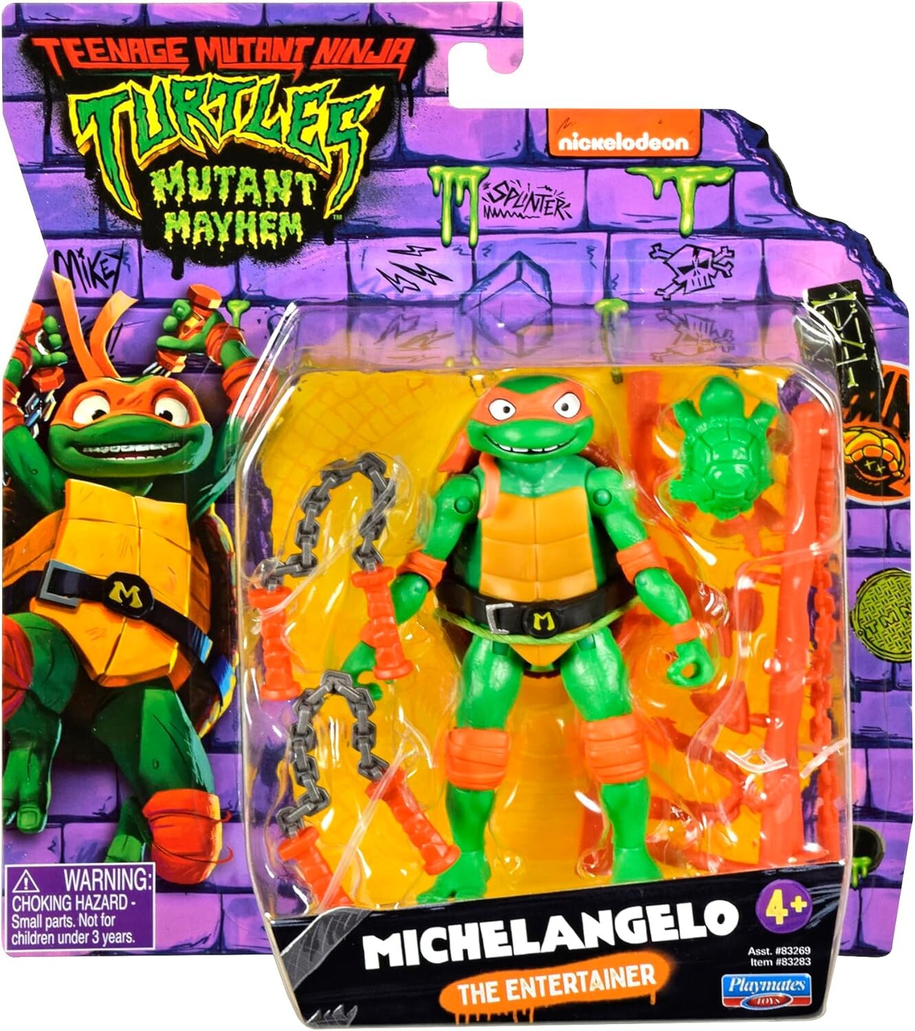 Фигурка Teenage Mutant Ninja Turtles: Mutant Mayhem, Michelangelo, 10,8 см
Фигурка Teenage Mutant Ninja Turtles: Mutant Mayhem, Michelangelo, 10,8 см