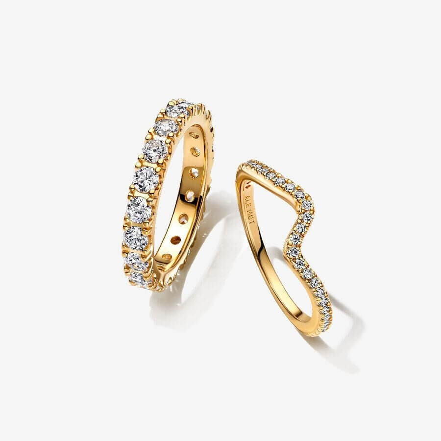 Ювелирный комплект Pandora Timeless Sparkling Eternity And Wave Ring, 2 предмета
Ювелирный комплект Pandora Timeless Sparkling Eternity And Wave Ring, 2 предмета