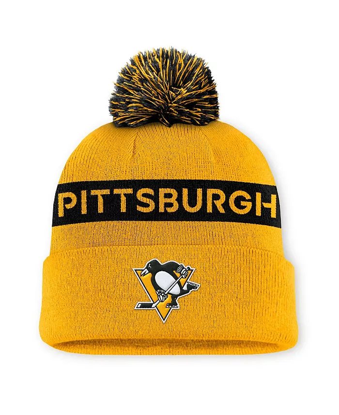 Женская вязаная шапка с помпоном и манжетой Pittsburgh Penguins Authentic Pro Rink, цвет золотой/черный Fanatics
Женская вязаная шапка с помпоном и манжетой Pittsburgh Penguins Authentic Pro Rink, цвет золотой/черный Fanatics