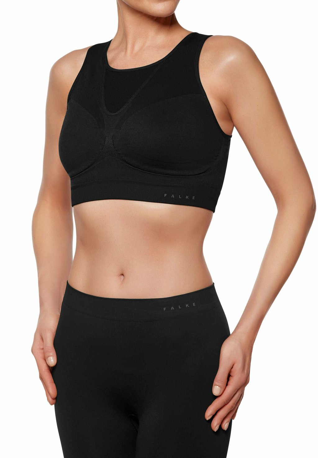 Спортивный бюстгальтер MAXIMUM SUPPORT FALKE, черный 
Спортивный бюстгальтер MAXIMUM SUPPORT FALKE, черный