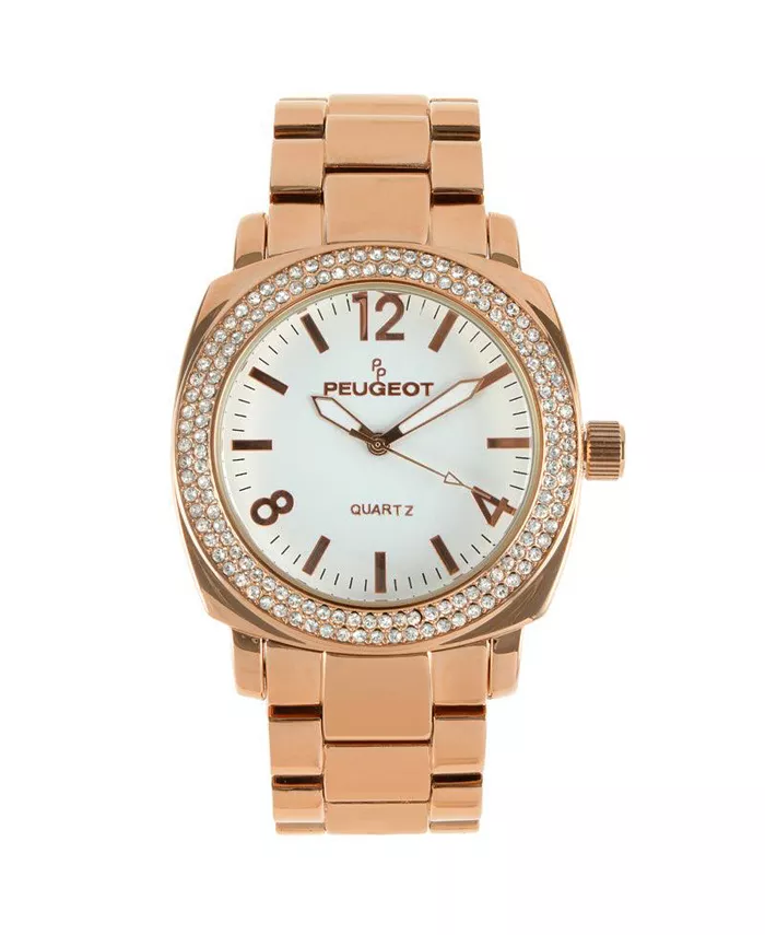 Женские часы-браслет Boyfriend с кристаллами на безеле, 40 мм, розовое золото Peugeot, золотой
Женские часы-браслет Boyfriend с кристаллами на безеле, 40 мм, розовое золото Peugeot, золотой