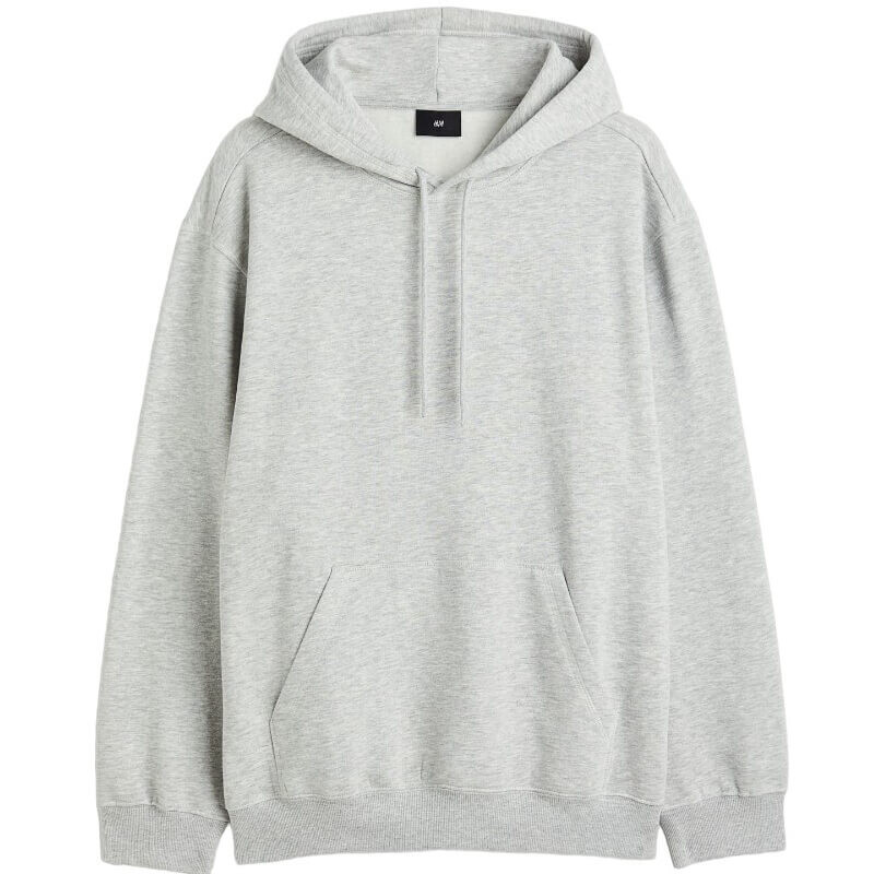 Худи H&M Relaxed Fit, светло-серый 
Худи H&M Relaxed Fit, светло-серый