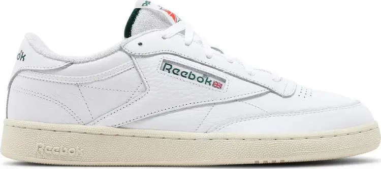 Кроссовки club c 85 'white dark green' Reebok, белый 
Кроссовки club c 85 'white dark green' Reebok, белый