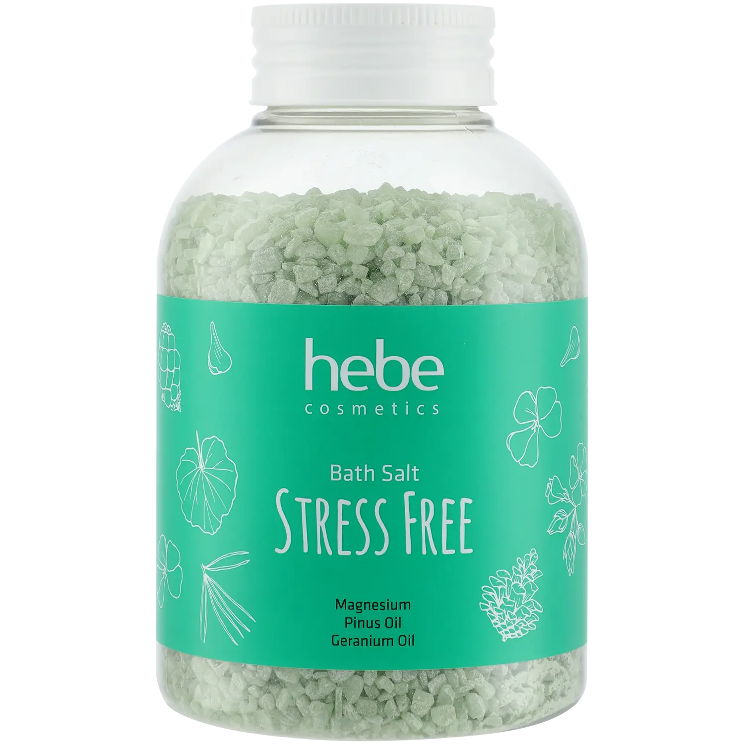 Hebe Cosmetics Stress Free соль для ванн, 600 г
Hebe Cosmetics Stress Free соль для ванн, 600 г