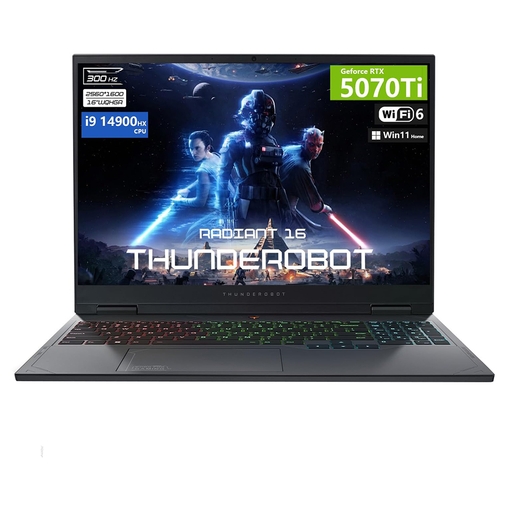 Игровой ноутбук ThundeRobot Radiant 16, 16'', 64Гб/2Тб, i9-14900HX, RTX 5070 Ti, черный, англ. клавиатура
Игровой ноутбук ThundeRobot Radiant 16, 16'', 64Гб/2Тб, i9-14900HX, RTX 5070 Ti, черный, англ. клавиатура