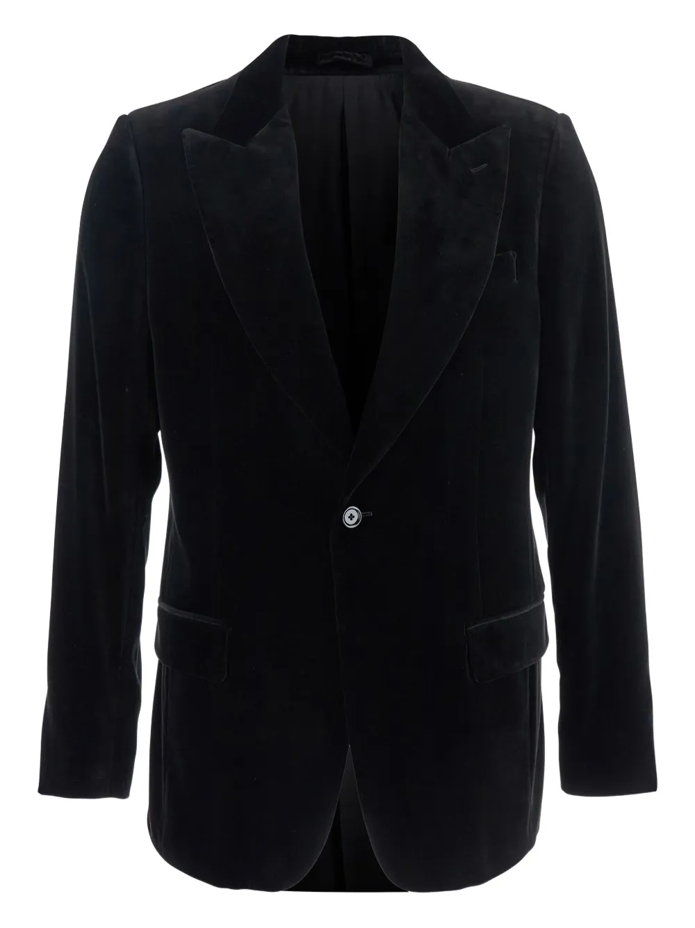 Однобортный бархатный пиджак Lardini, черный
Однобортный бархатный пиджак Lardini, черный