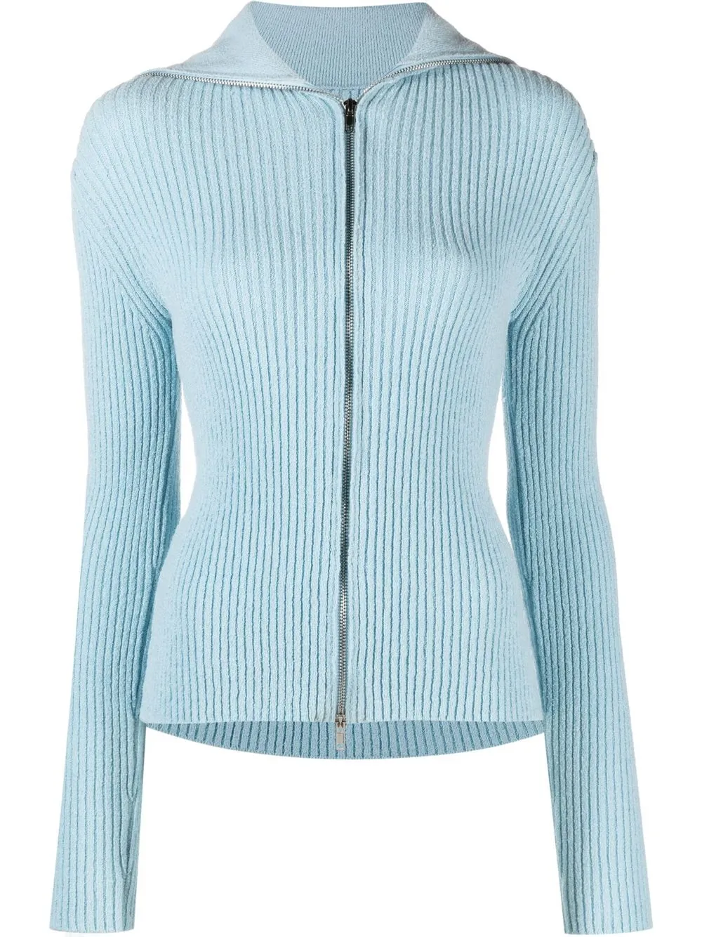 Кардиган в рубчик на молнии Nanushka, синий
Кардиган в рубчик на молнии Nanushka, синий