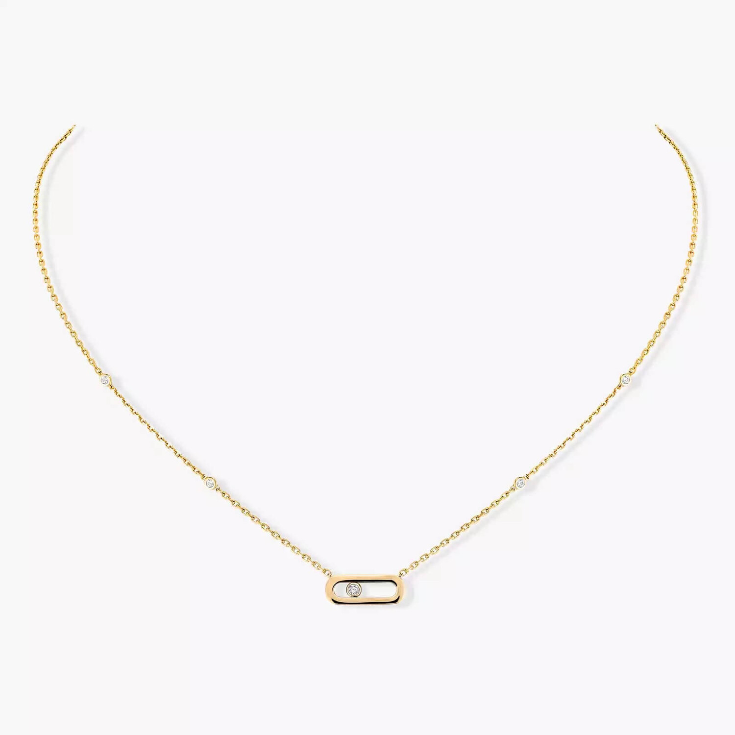 Колье Messika Move Uno, желтое золото/бриллианты
Колье Messika Move Uno, желтое золото/бриллианты