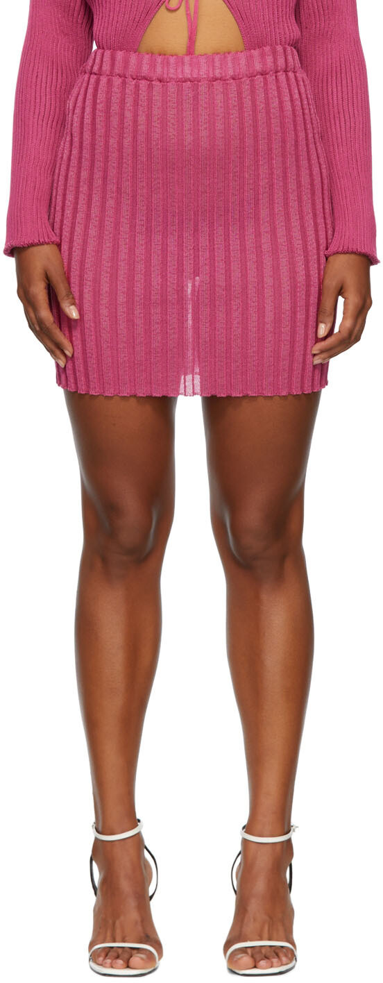 Розовая мини-юбка из нейлона и хлопка a. roege hove
Розовая мини-юбка из нейлона и хлопка a. roege hove