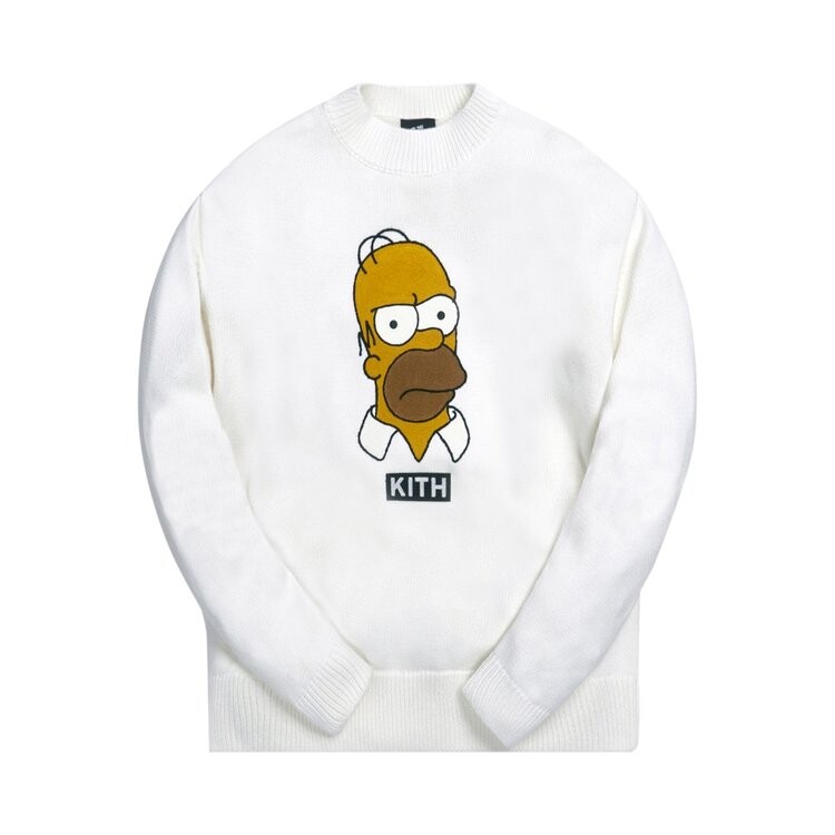 Свитер Kith For The Simpsons Homer Intarsia Sweater 'White', белый 
Свитер Kith For The Simpsons Homer Intarsia Sweater 'White', белый