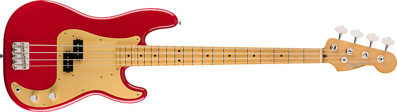Бас-гитара Fender Vintera '50s Precision Bass — кленовый гриф, цвет Dakota Red с сумкой Deluxe GigBag
Бас-гитара Fender Vintera '50s Precision Bass — кленовый гриф, цвет Dakota Red с сумкой Deluxe GigBag