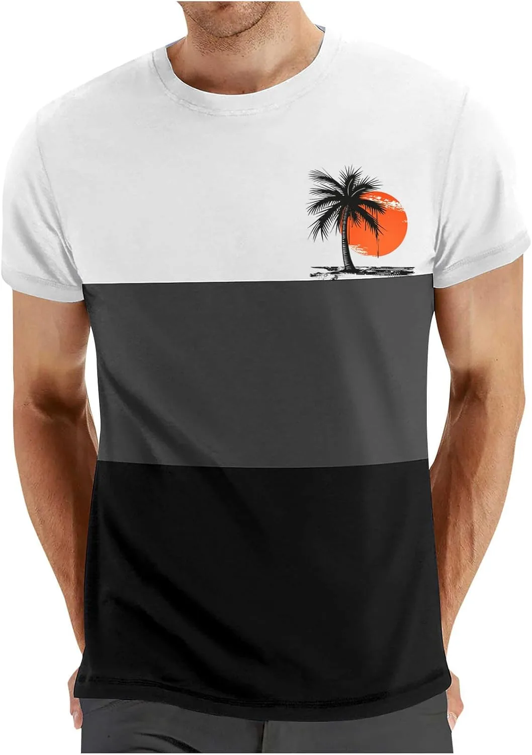 Мужская летняя футболка Casual с коротким рукавом и принтом Coconut
Мужская летняя футболка Casual с коротким рукавом и принтом Coconut