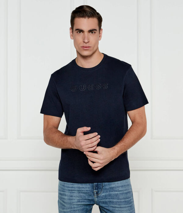 Футболка мужская Guess Jeans из органического хлопка, синий 
Футболка мужская Guess Jeans из органического хлопка, синий