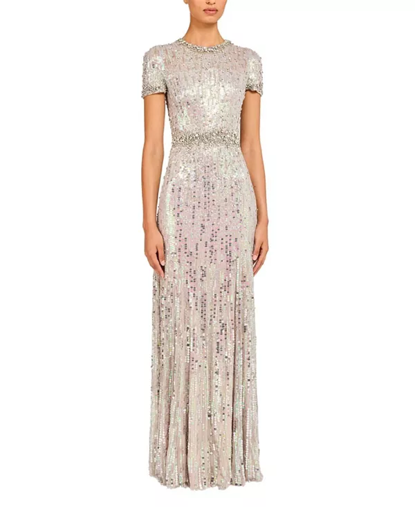 Платье макси Celeste Jenny Packham, серебряный
Платье макси Celeste Jenny Packham, серебряный
