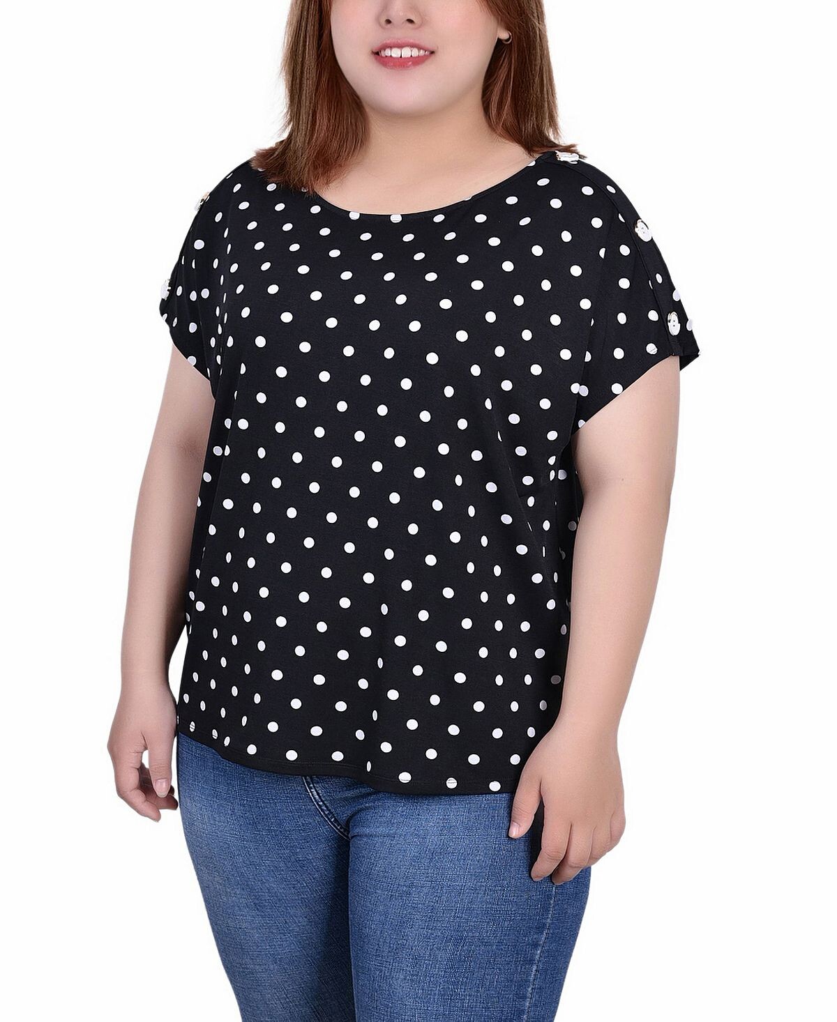 Плюс размер короткий топ с удлиненными рукавами NY Collection, мульти
Плюс размер короткий топ с удлиненными рукавами NY Collection, мульти