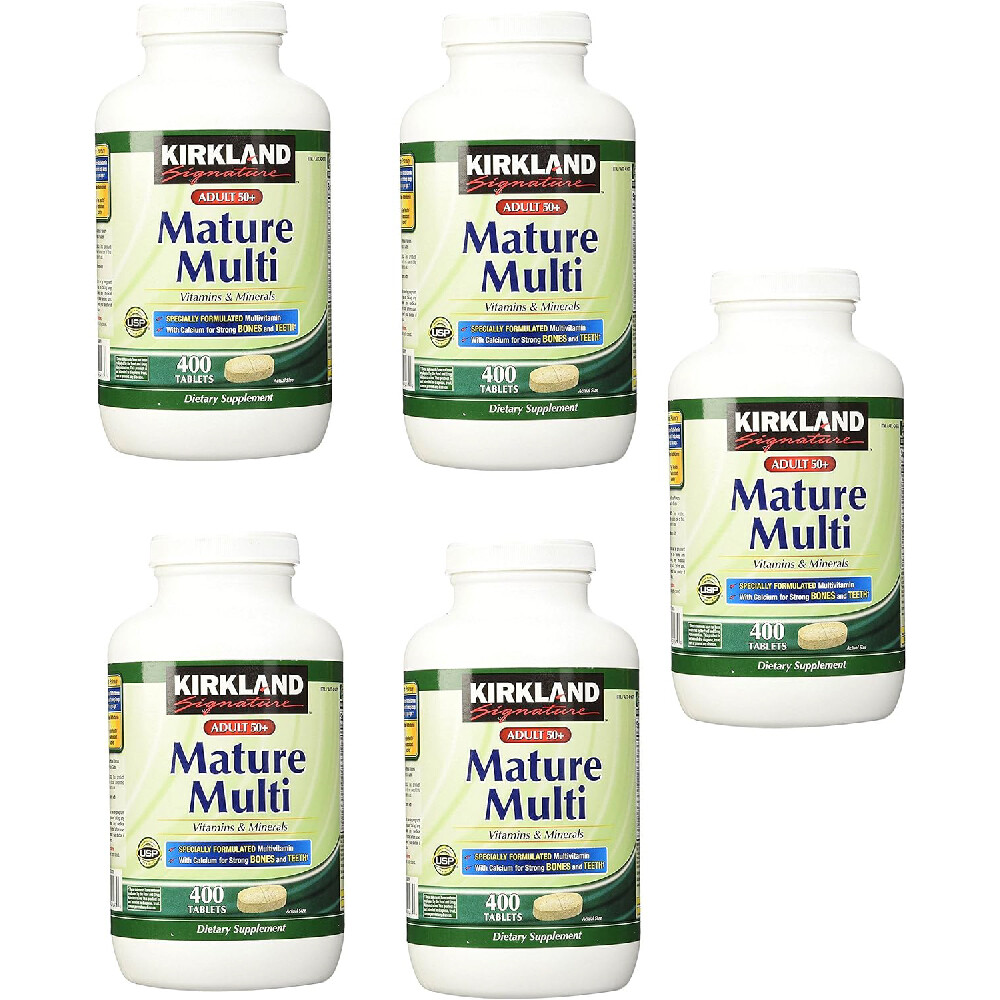 Мультивитамины и минералы для взрослых старше 50 лет Kirkland Signature, 5x400шт.
Мультивитамины и минералы для взрослых старше 50 лет Kirkland Signature, 5x400шт.