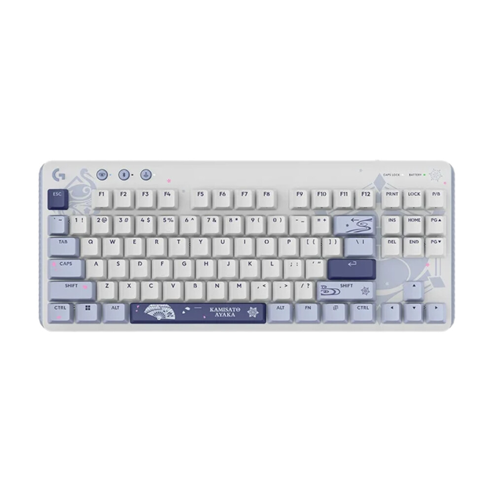 Клавиатура игровая механическая Logitech G517 TKL Kamisato Ayaka Special Edition, линейные переключатели, белый
Клавиатура игровая механическая Logitech G517 TKL Kamisato Ayaka Special Edition, линейные переключатели, белый