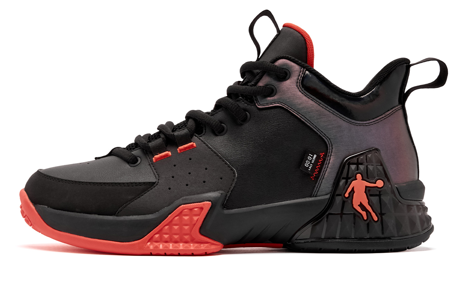 QIAODAN Баскетбольные кроссовки Kill Shot 1.0 мужские, средние, цвет: черный/ярко-красный
QIAODAN Баскетбольные кроссовки Kill Shot 1.0 мужские, средние, цвет: черный/ярко-красный