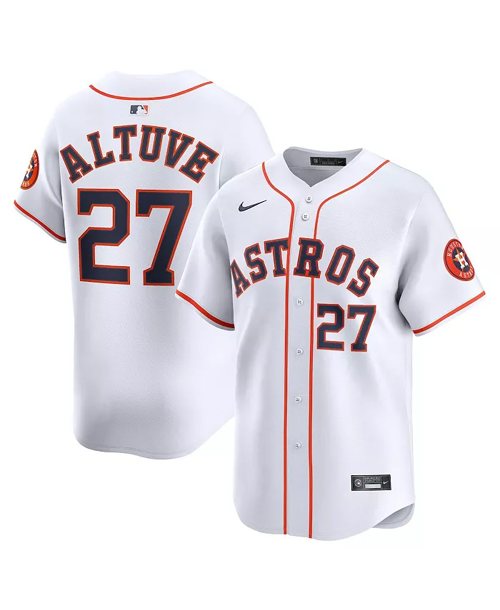 Мужская серая дорожная лимитированная джерси Houston Astros с именем Jose Altuve Nike
Мужская серая дорожная лимитированная джерси Houston Astros с именем Jose Altuve Nike