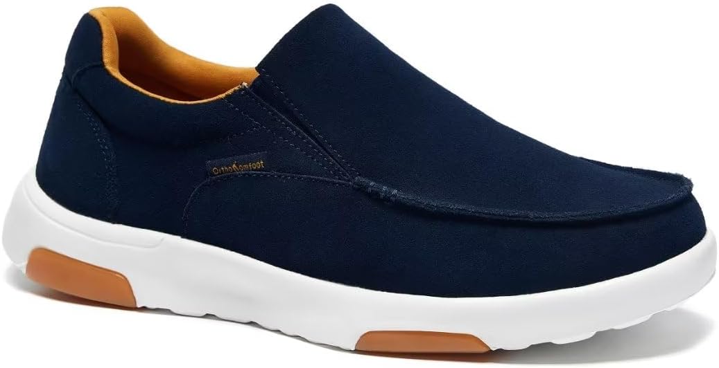 Мужские ортопедические слипоны OrthoComfoot с поддержкой свода стопы: замшевые туфли-слипоны для плоскостопия, удобная противоскользящая обувь для снятия боли в стопах и пятках, W2-denim
Мужские ортопедические слипоны OrthoComfoot с поддержкой свода стопы: замшевые туфли-слипоны для плоскостопия, удобная противоскользящая обувь для снятия боли в стопах и пятках, W2-denim