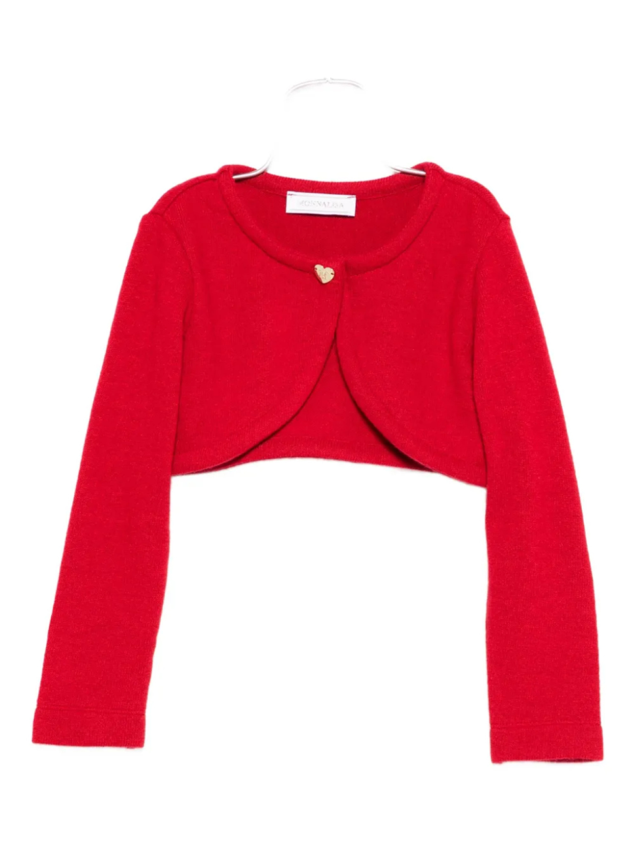 Болеро-кардиган Monnalisa с отделкой в виде сердца, красный
Болеро-кардиган Monnalisa с отделкой в виде сердца, красный