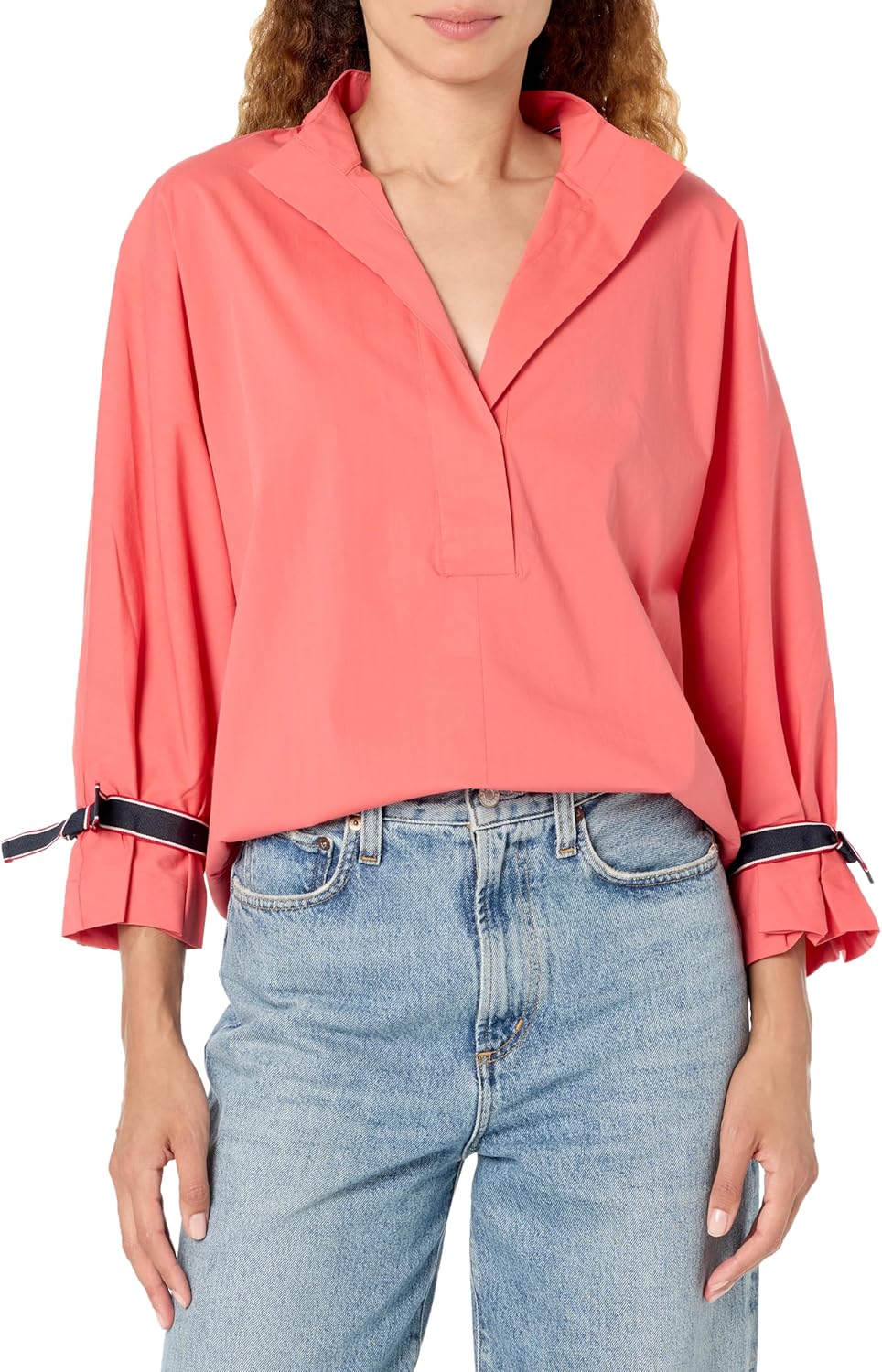 Женская рубашка-поповер с длинным рукавом и разрезом на горловине от Tommy Hilfiger, Coralie, Розовый, Женская рубашка-поповер с длинным рукавом и разрезом на горловине от Tommy Hilfiger, Coralie
Женская рубашка-поповер с длинным рукавом и разрезом на горловине от Tommy Hilfiger, Coralie, Розовый, Женская рубашка-поповер с длинным рукавом и разрезом на горловине от Tommy Hilfiger, Coralie