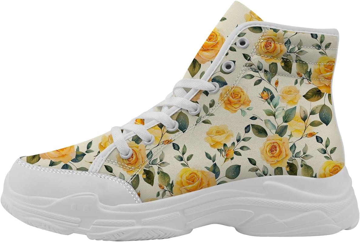 Кроссовки Rose High Top для женщин, тканевые платформы с цветочным узором на шнуровке, подарки для мамы или жены Generic, белый
Кроссовки Rose High Top для женщин, тканевые платформы с цветочным узором на шнуровке, подарки для мамы или жены Generic, белый