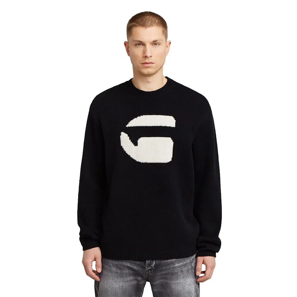 Свитер G-Star Logo Relaxed Fit, черный
Свитер G-Star Logo Relaxed Fit, черный