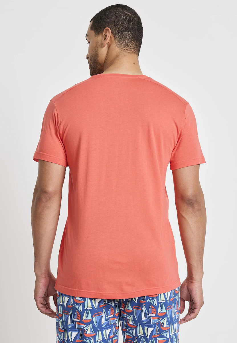 Мужская свободная пижамная футболка с коротким рукавом Jockey, оранжевый
Мужская свободная пижамная футболка с коротким рукавом Jockey, оранжевый