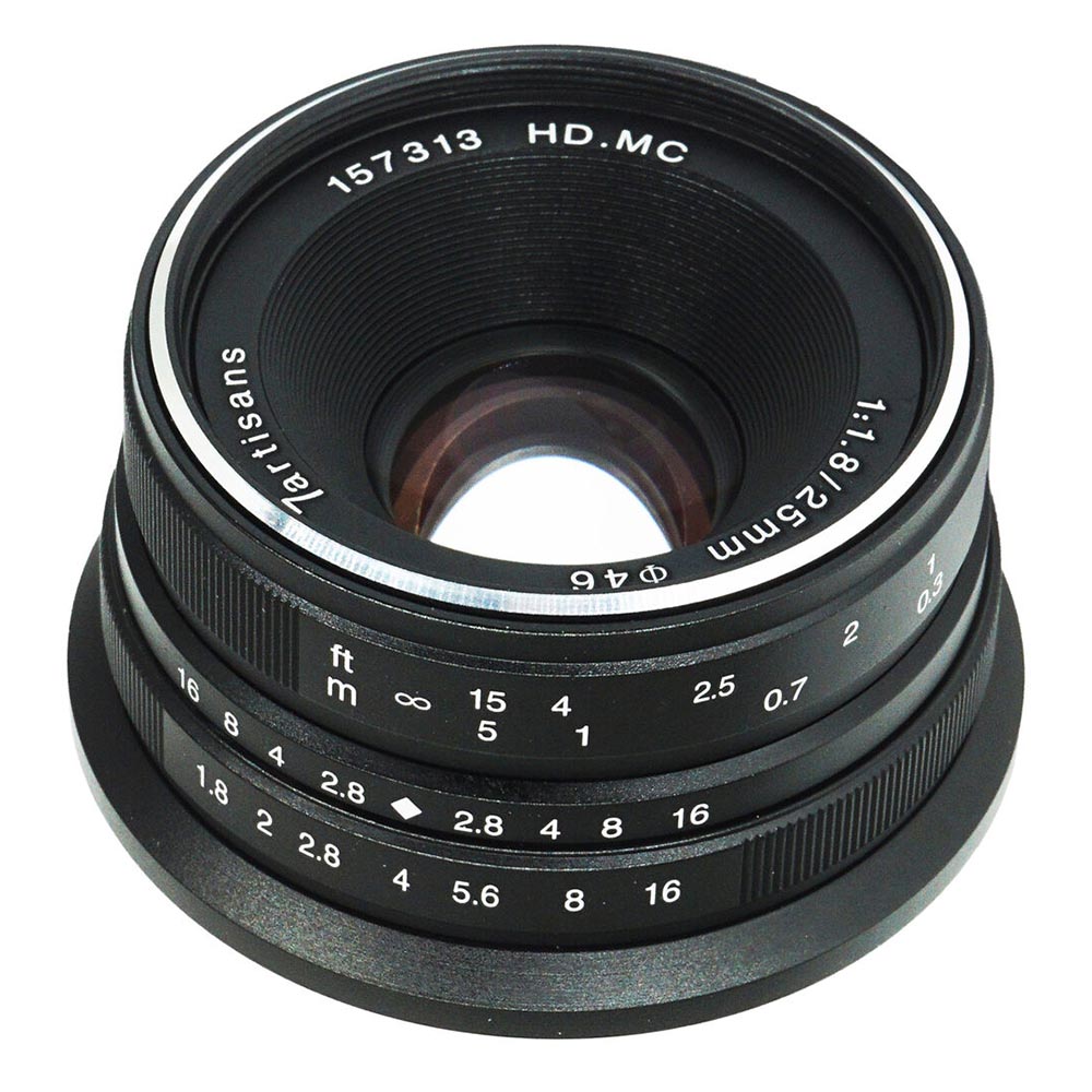 Объектив 7artisans 25mm f/1.8, Fujifilm X Mount, черный
Объектив 7artisans 25mm f/1.8, Fujifilm X Mount, черный