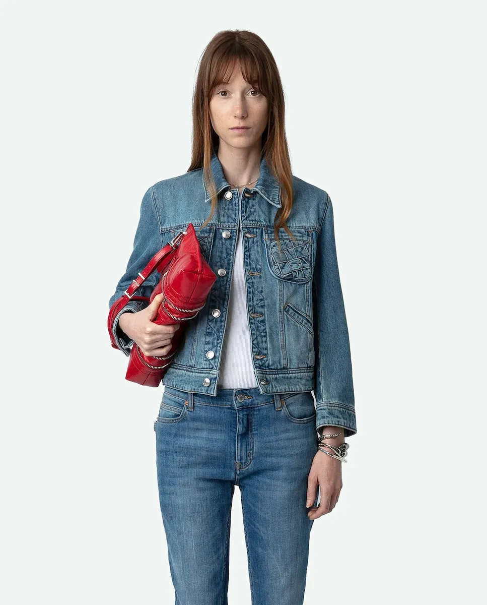 Женская джинсовая куртка Kioka с металлическими пуговицами Zadig & Voltaire, голубой
Женская джинсовая куртка Kioka с металлическими пуговицами Zadig & Voltaire, голубой