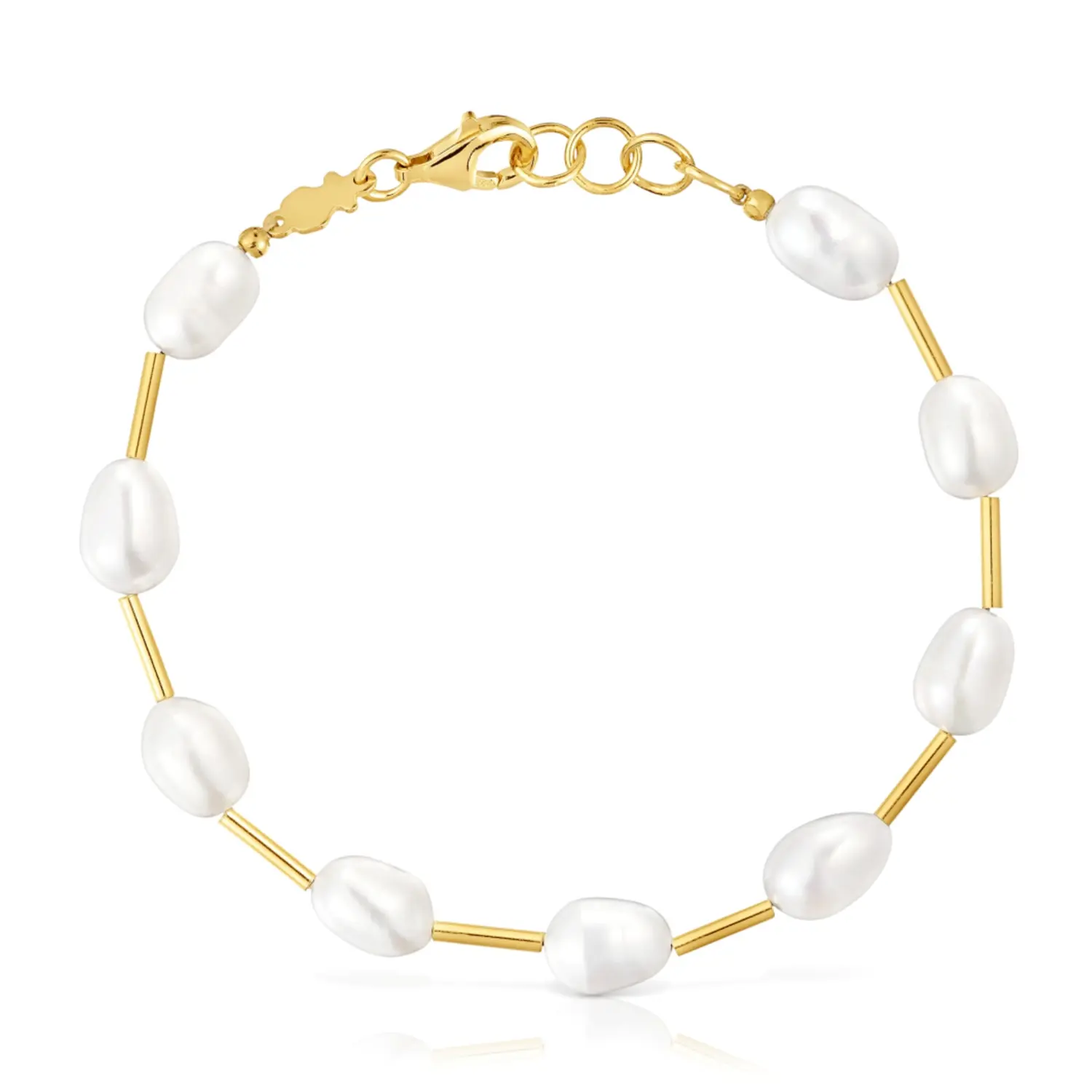 Браслет Tous Gloss Tube, позолоченное серебро/жемчуг 
Браслет Tous Gloss Tube, позолоченное серебро/жемчуг