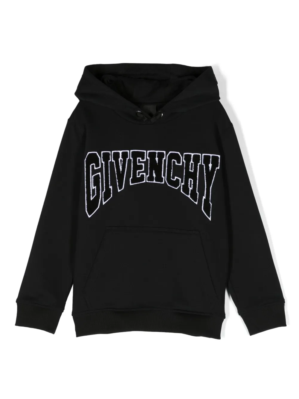 Худи с кулиской и нашивкой-логотипом Givenchy Kids, черный
Худи с кулиской и нашивкой-логотипом Givenchy Kids, черный