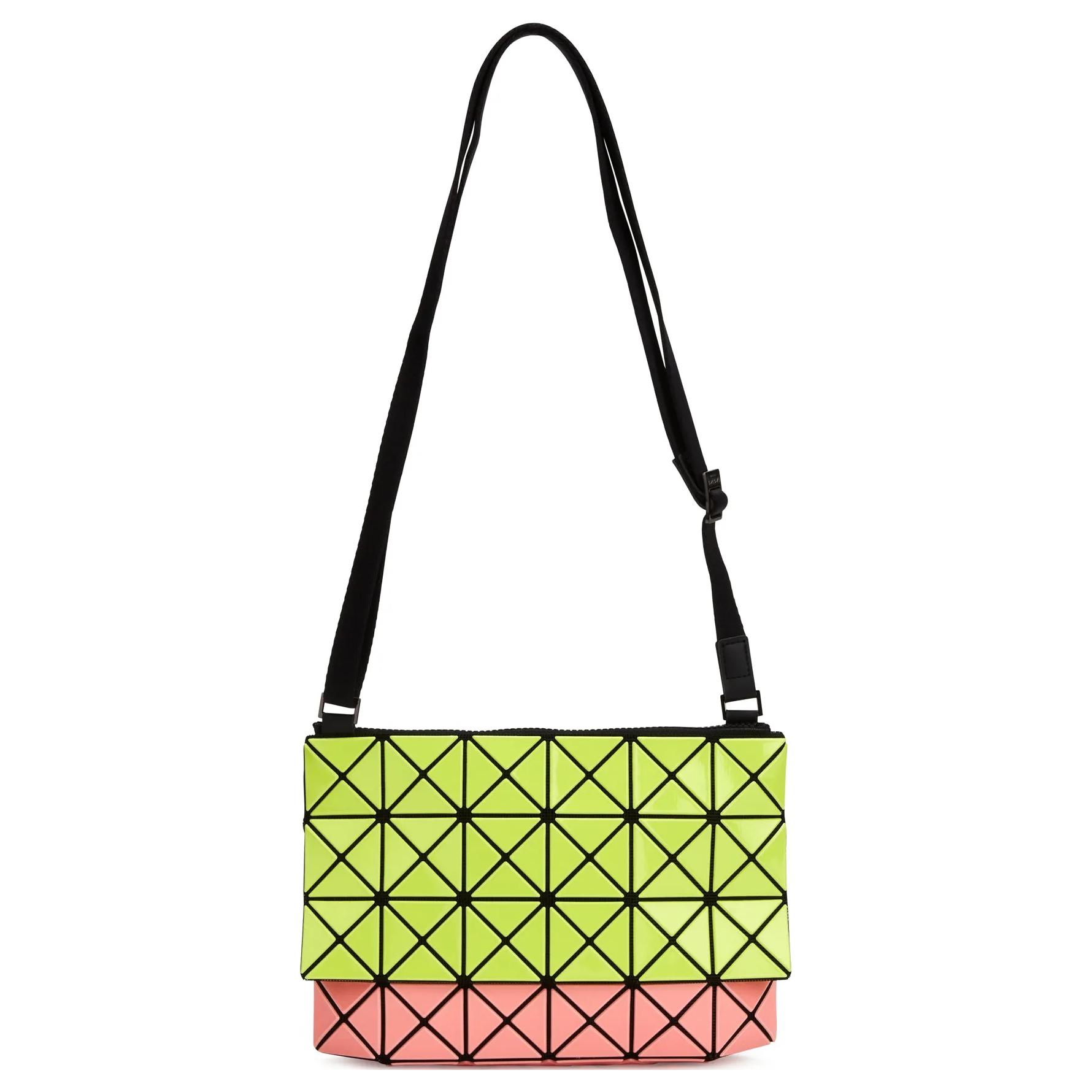 ISSEY MIYAKE Искусственная кожа призма нейлон полиэстер наплечная сумка через плечо унисекс желтый и розовый
ISSEY MIYAKE Искусственная кожа призма нейлон полиэстер наплечная сумка через плечо унисекс желтый и розовый