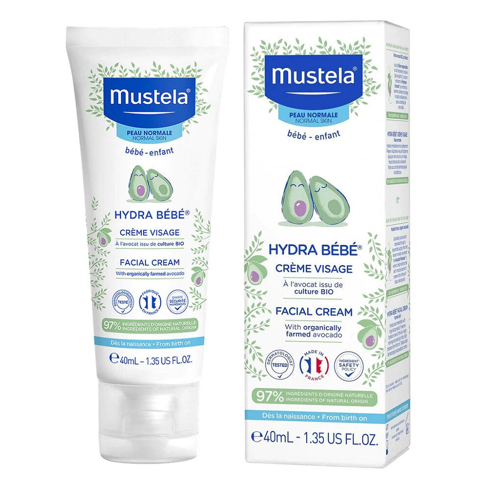 Mustela Hydra Bebe Facial Cream увлажняющий крем для лица для детей и младенцев 40мл
Mustela Hydra Bebe Facial Cream увлажняющий крем для лица для детей и младенцев 40мл