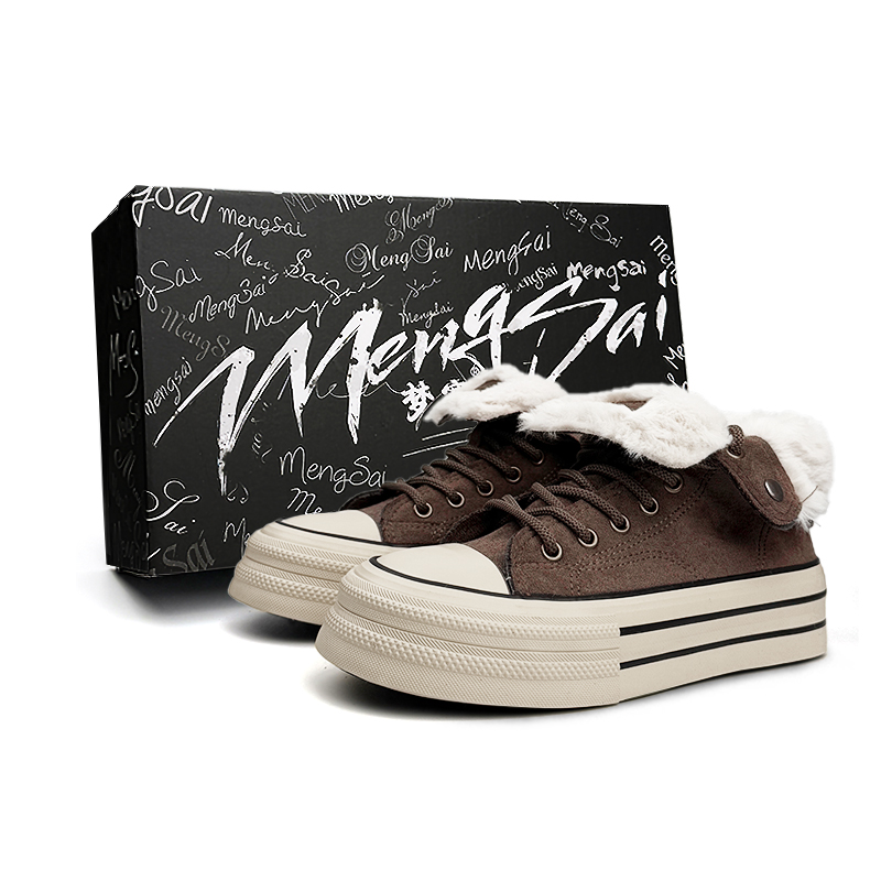 Mengsai Непромокаемые нескользящие высокие кеды из парусины унисекс тёмно-коричневые (с флисовой подкладкой), цвет Dark Brown (Lined with Fleece)
Mengsai Непромокаемые нескользящие высокие кеды из парусины унисекс тёмно-коричневые (с флисовой подкладкой), цвет Dark Brown (Lined with Fleece)