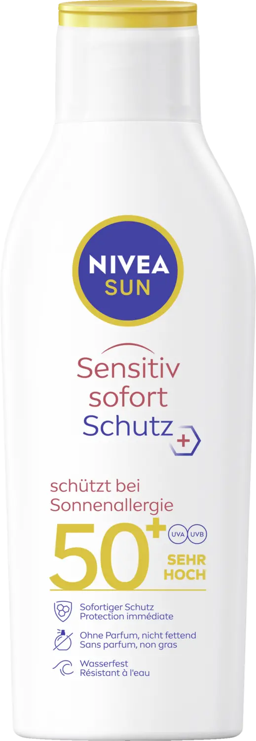 Солнцезащитный крем NIVEA SUN Sonnenlotion Allergie LSF 50+
Солнцезащитный крем NIVEA SUN Sonnenlotion Allergie LSF 50+