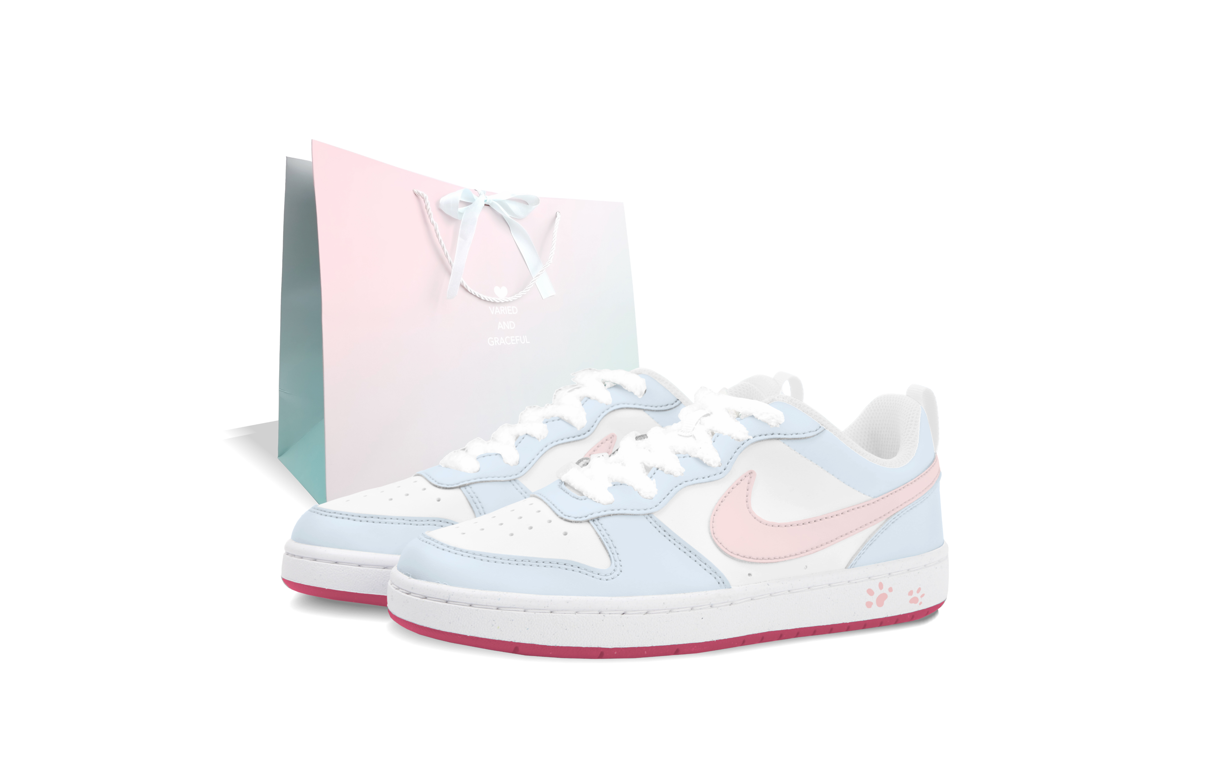 Детские скейтерские кеды Court Borough Nike, синий 
Детские скейтерские кеды Court Borough Nike, синий