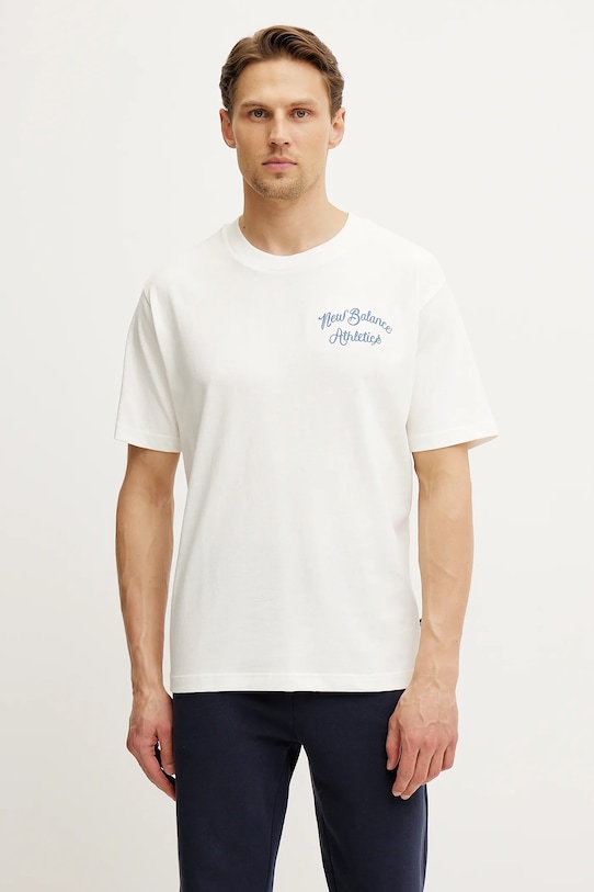 Хлопковая футболка New Balance, бежевый
Хлопковая футболка New Balance, бежевый