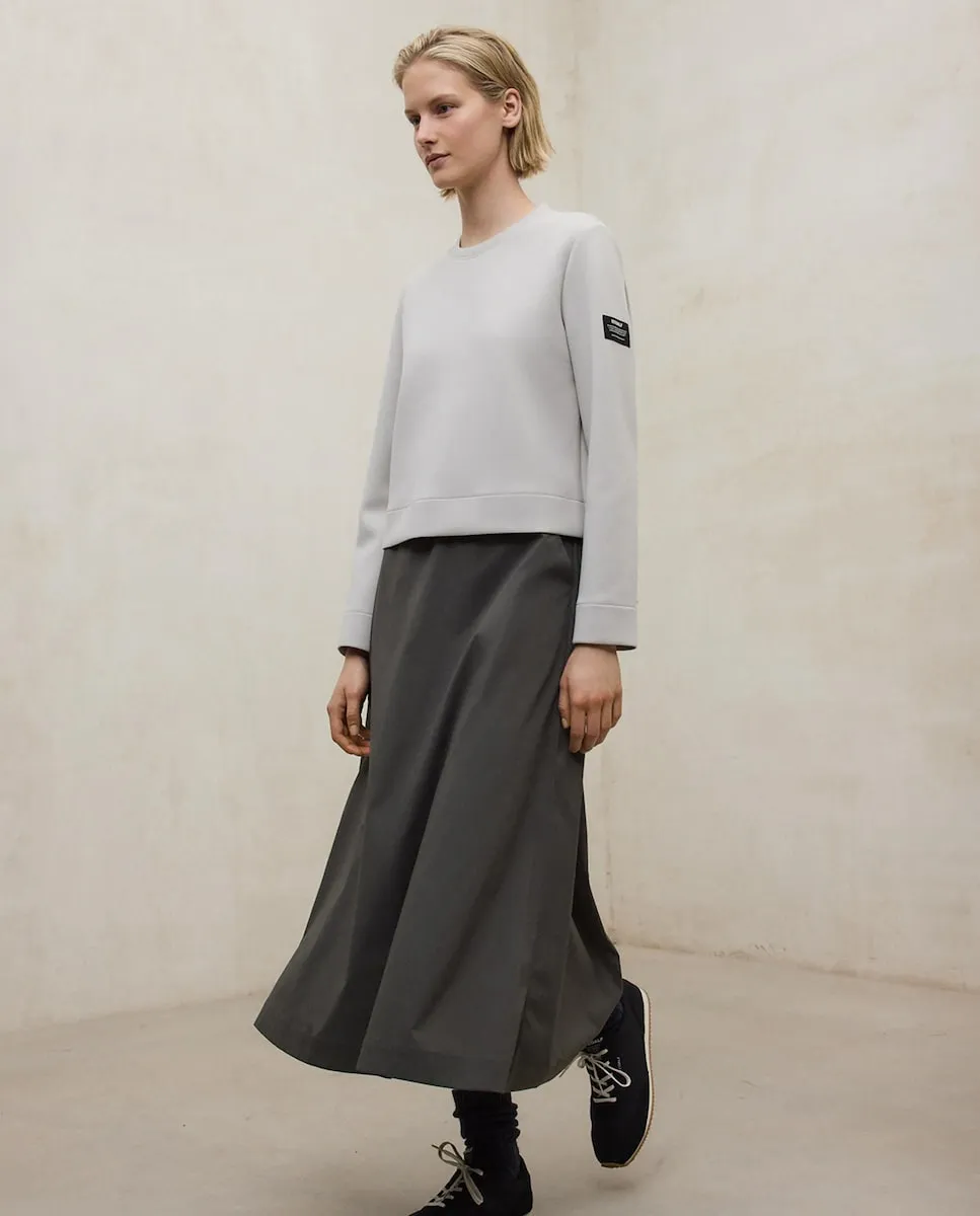 Длинное платье с длинными рукавами и резинкой на талии Ecoalf, бежевый
Длинное платье с длинными рукавами и резинкой на талии Ecoalf, бежевый