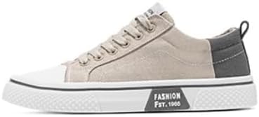 Мужские дышащие кроссовки из канваса, низкие туфли на шнуровке для скейтбординга, однотонные повседневные обувь, подходящая для всех сезонов и любых случаев Huayorong, бежевый
Мужские дышащие кроссовки из канваса, низкие туфли на шнуровке для скейтбординга, однотонные повседневные обувь, подходящая для всех сезонов и любых случаев Huayorong, бежевый