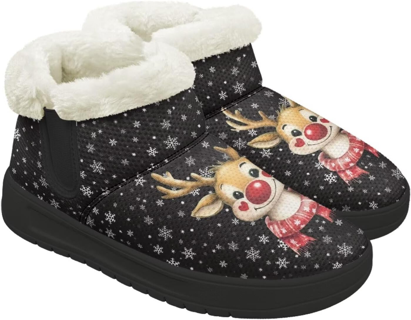 Рождественские зимние сапоги Forchrinse для женщин и мужчин: удобные, теплые, пушистые, до щиколотки, зимние, противоскользящие, Christmas Reindeer
Рождественские зимние сапоги Forchrinse для женщин и мужчин: удобные, теплые, пушистые, до щиколотки, зимние, противоскользящие, Christmas Reindeer