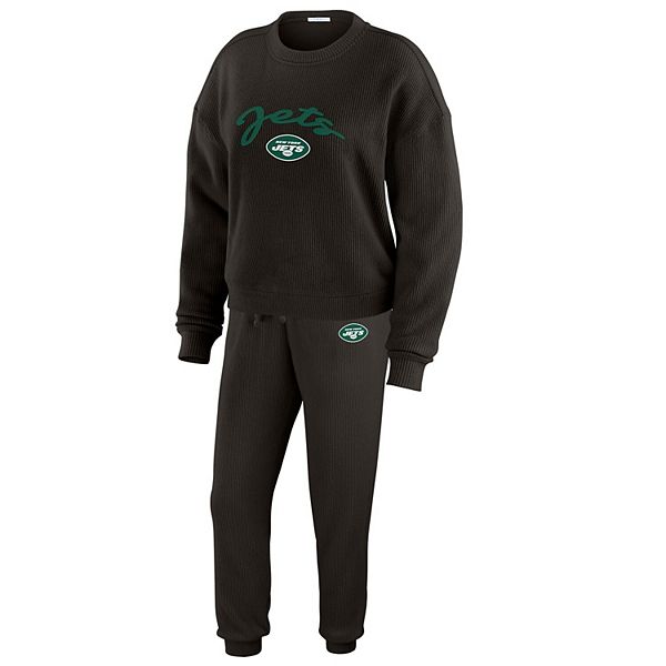 Женский кремовый трикотажный сет new york jets с длинным рукавом и брюками Wear By Erin Andrews
Женский кремовый трикотажный сет new york jets с длинным рукавом и брюками Wear By Erin Andrews