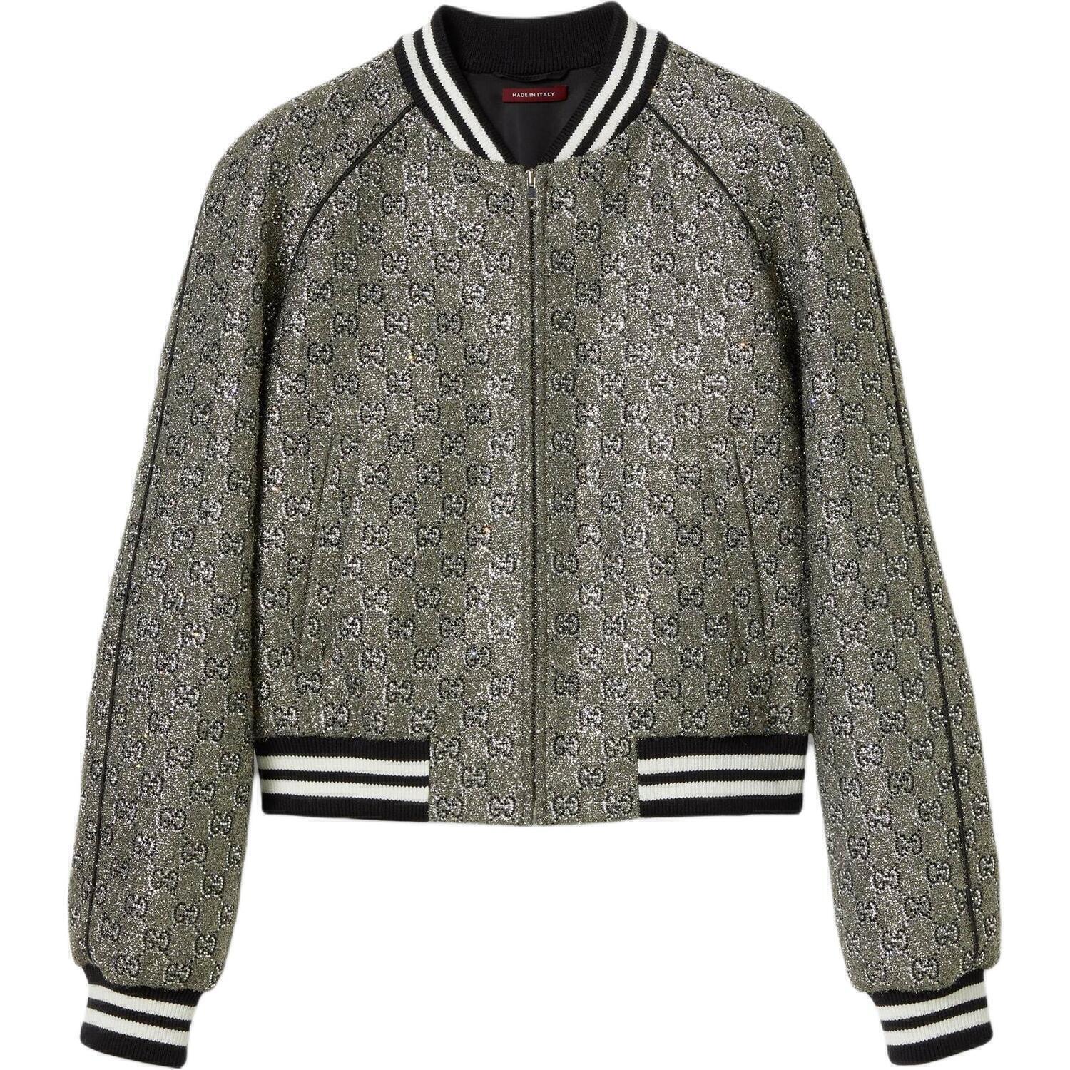 GUCCI Вышитая твидовая бомбер, Gray
GUCCI Вышитая твидовая бомбер, Gray