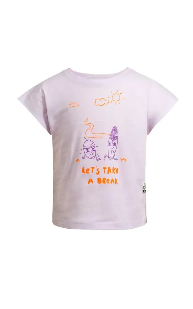 Футболка Jack Wolfskin "TAKE A BREAK T G", для девочек, с милым принтом, цвет Pale Lavenda
Футболка Jack Wolfskin "TAKE A BREAK T G", для девочек, с милым принтом, цвет Pale Lavenda